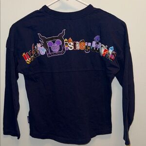 Walt Disney World Navy Spirit Jersey Long-Sleeve Girls M 7-8